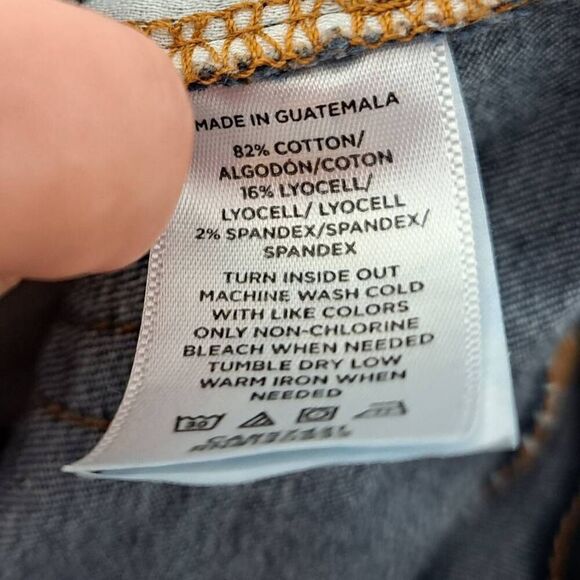 LOFT Women's Curvy High Rise Skinny Jeans in Classic Dark Indigo Wash size 8 / 2 - Picture 9 of 10